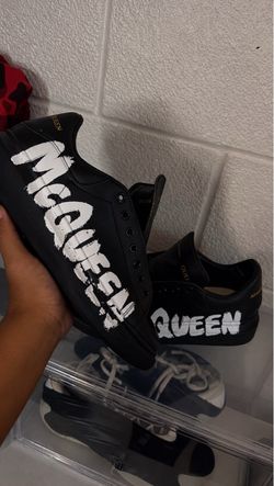 Alexander McQueen Graffiti Low-Top Sneakers
