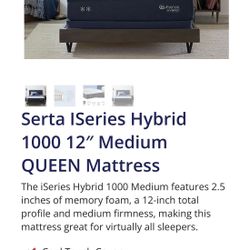 Brand new Serta Queen Mattress And Box Spring 