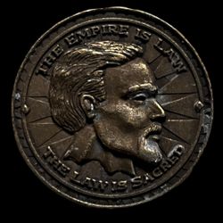 THE ELDER SCROLLS IV OBLIVION COLLECTOR EDITION EMPIRE LAW COIN EXTREMELY RARE