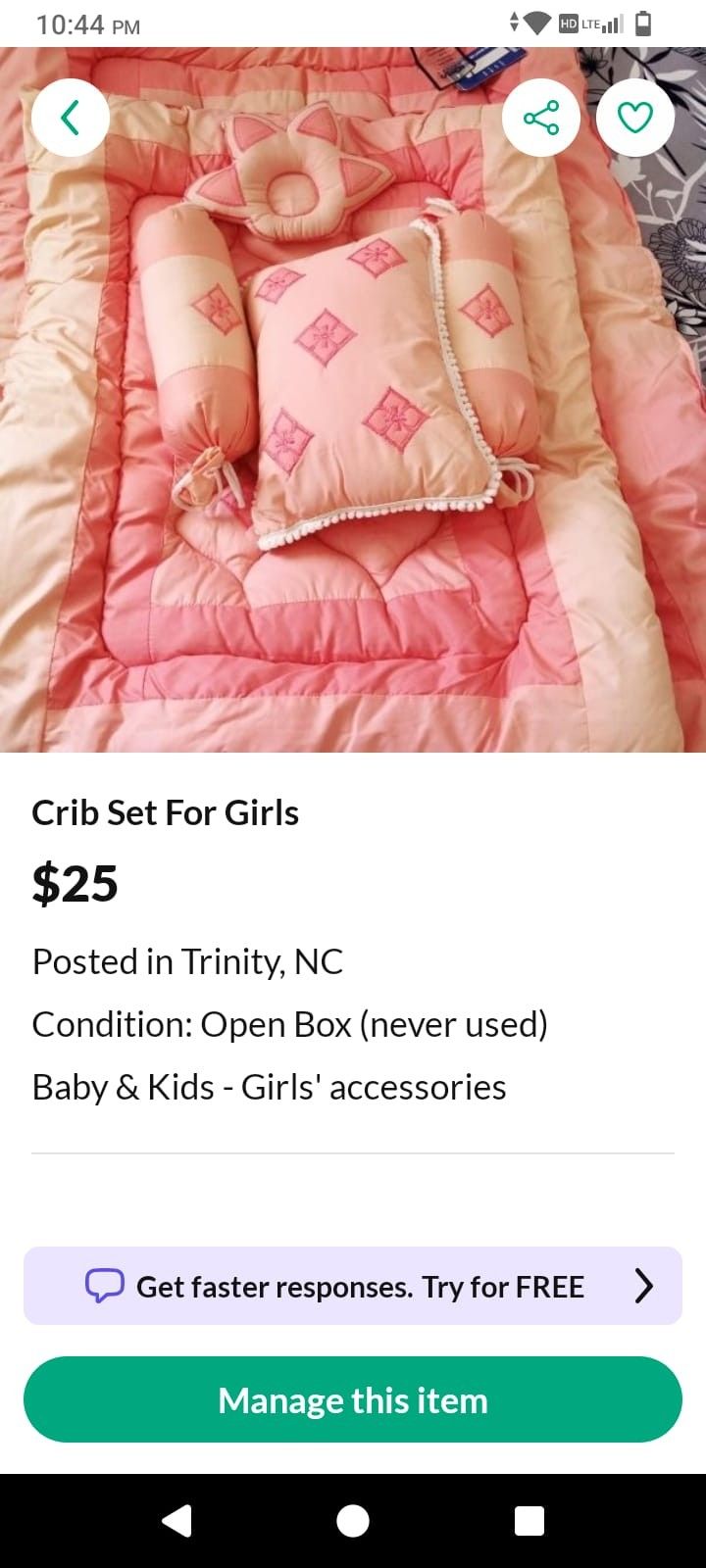 Girls Bed Set