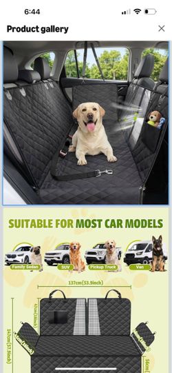 Black Quilted animanls Car Seat Cover