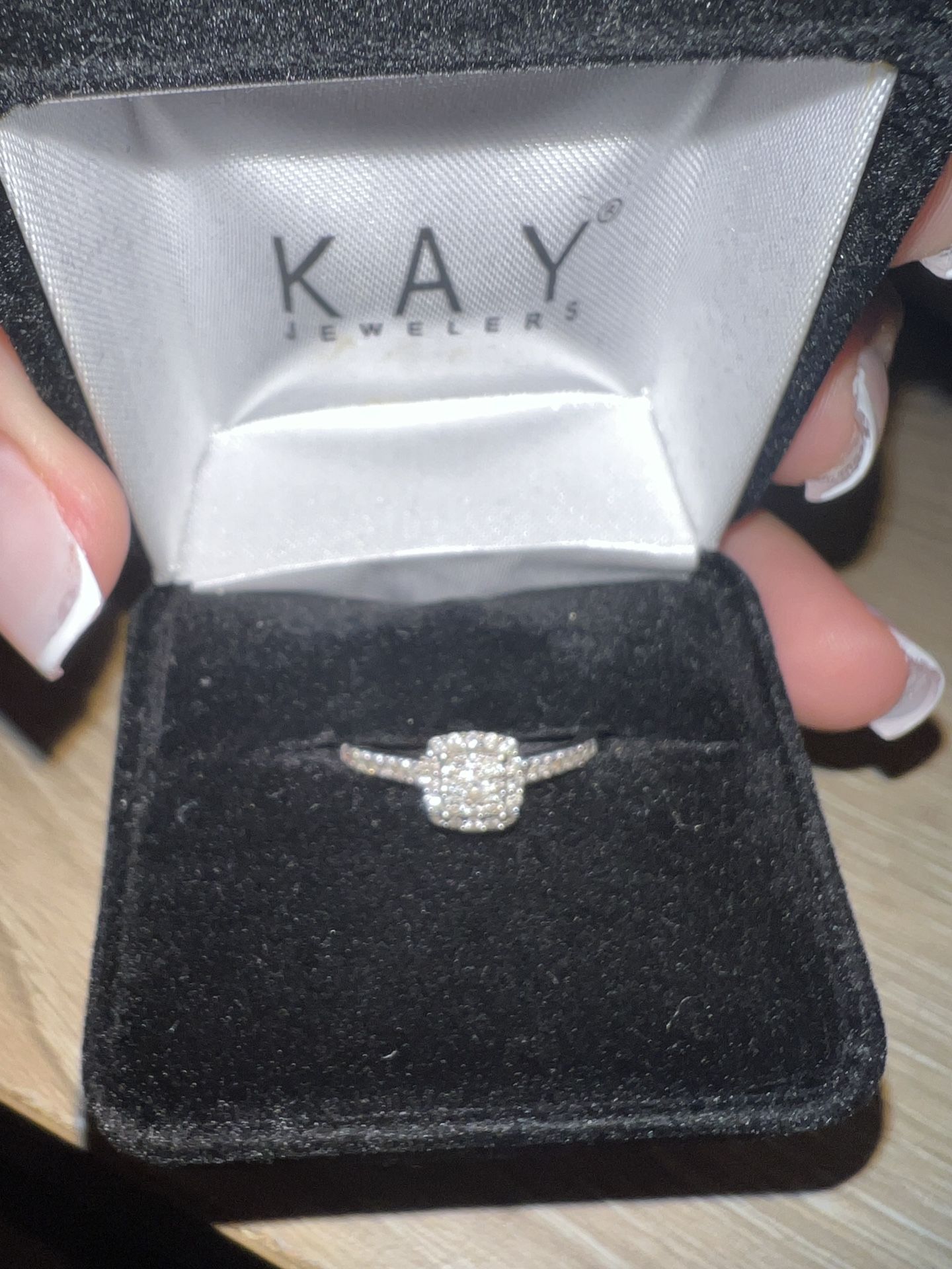 kay jewelers 1/4 ct tw round cut 10k white gold