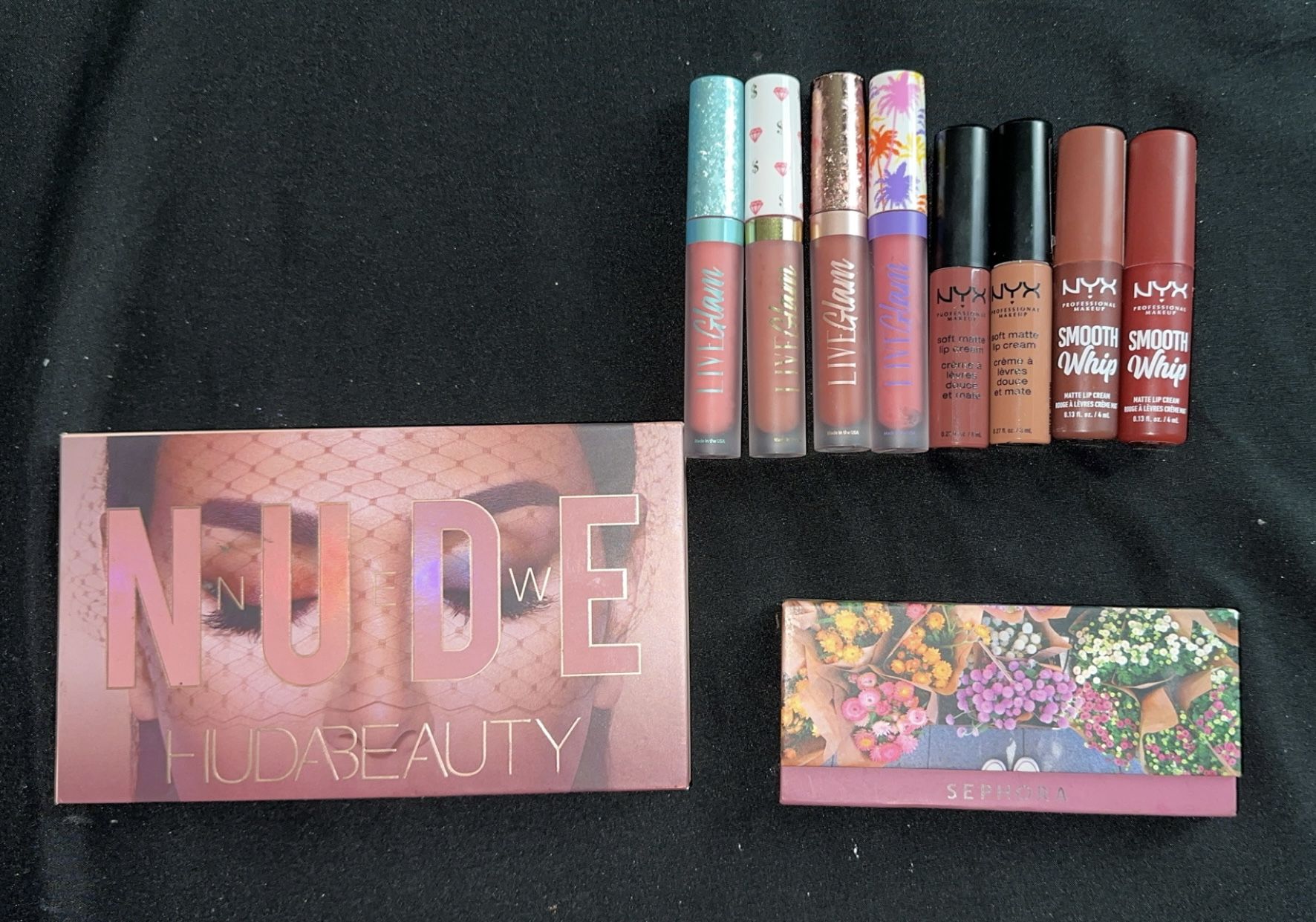 Makeup Pallets + Lipsticks