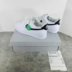 Nike Air Force 1 Low ‘07 White Black Pebbled Leather 