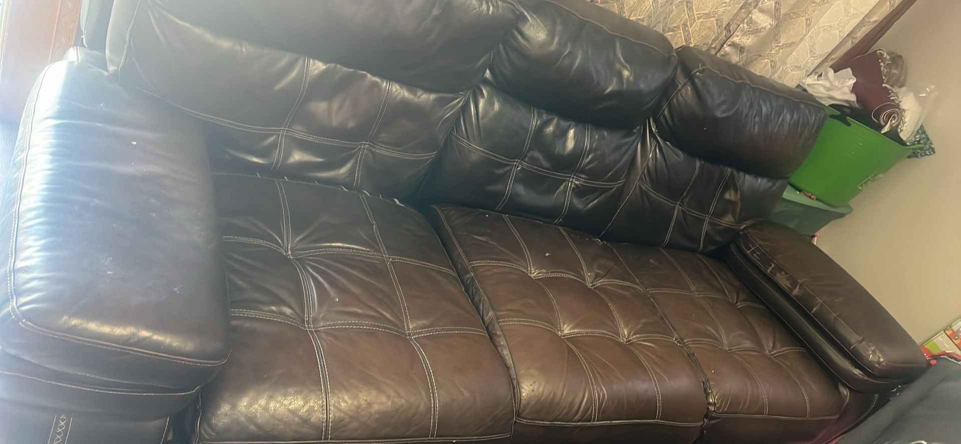 Leather Power Recliner Couch 🛋️ 