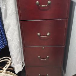 Wood Filing Cabinet With 4 Drawers