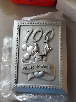 Disney 100 Years of Magic Mickey Mouse Plaque photo frame 4x6