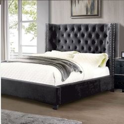 QUEEN BED FRAME MATTRES SOLD SEPARATELY NEW IN BOX BOXSPRING REQUIRED ☎️ 1714586,2564
