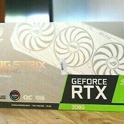 Brand New! ASUS ROG STRIX RTX 3080 10GB WHITE EDITION V2 (90YV0FAA-MTAA00) (LHR)

