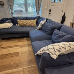 West Elm Chaise Sectional (color: Ink)