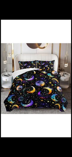 Queen space comforter set