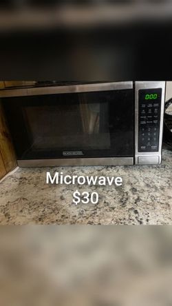 Black+Decker Stainless Steel Microwave