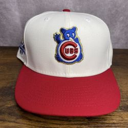New Era 59FIFTY Chicago Cubs 1990 All Star Game ASG Patch Off White Red Blue Hat Club Fitted Size 7 1/4 OG Rare