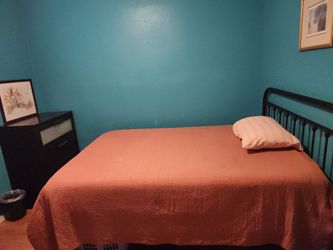 Black Metal Full Size Bed Frame