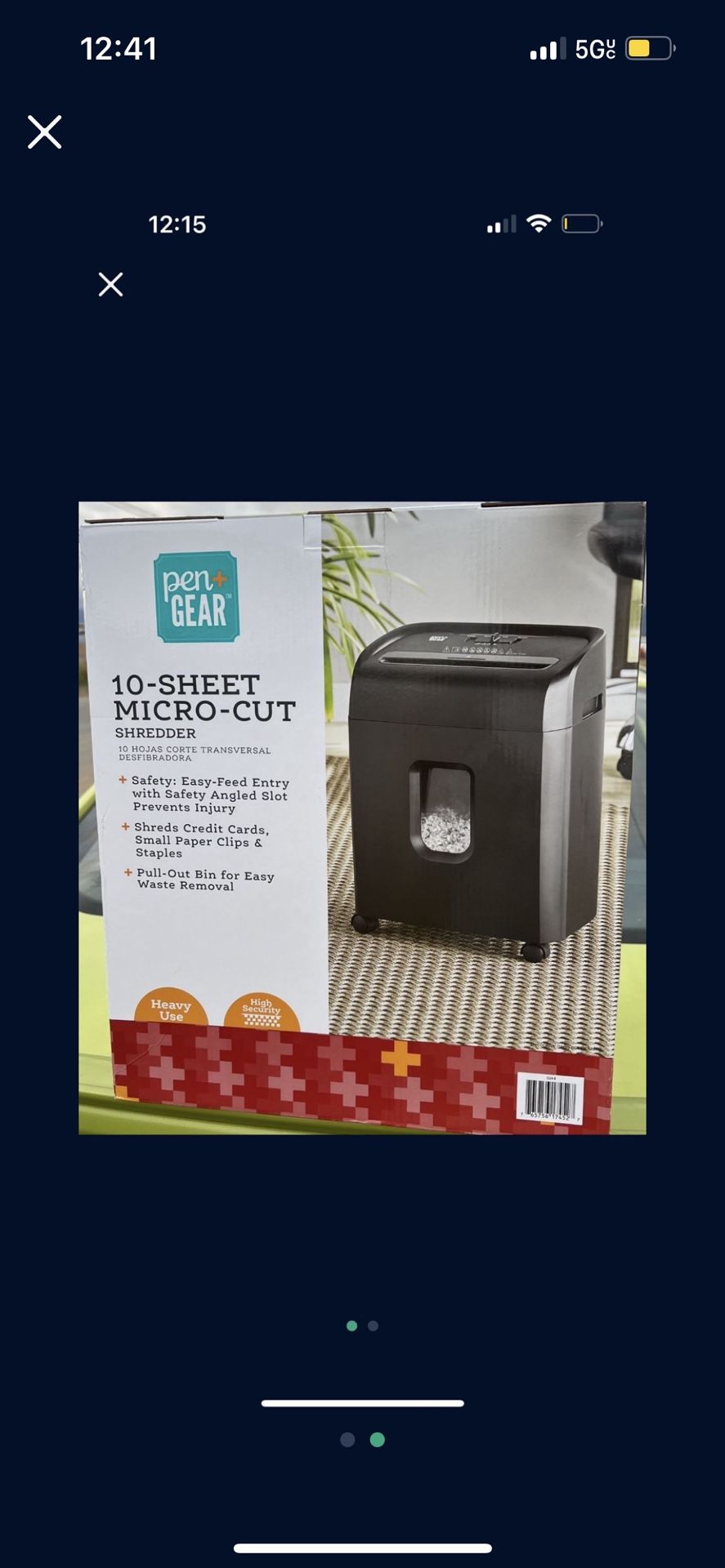 Brand New Micro Cut Paper Shredder