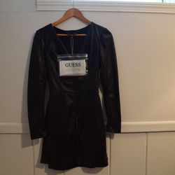🖤 GUESS Faux Leather Dress – XS (New with Tags)