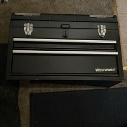 Westward Portable Drawer Tool Chest, Black 