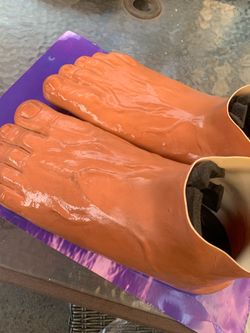Imran Potato Caveman Feet Shoes – Rare Designer Slip-Ons – One Size Fits All