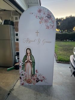 Custom Religious Event Arch Backdrop Panel