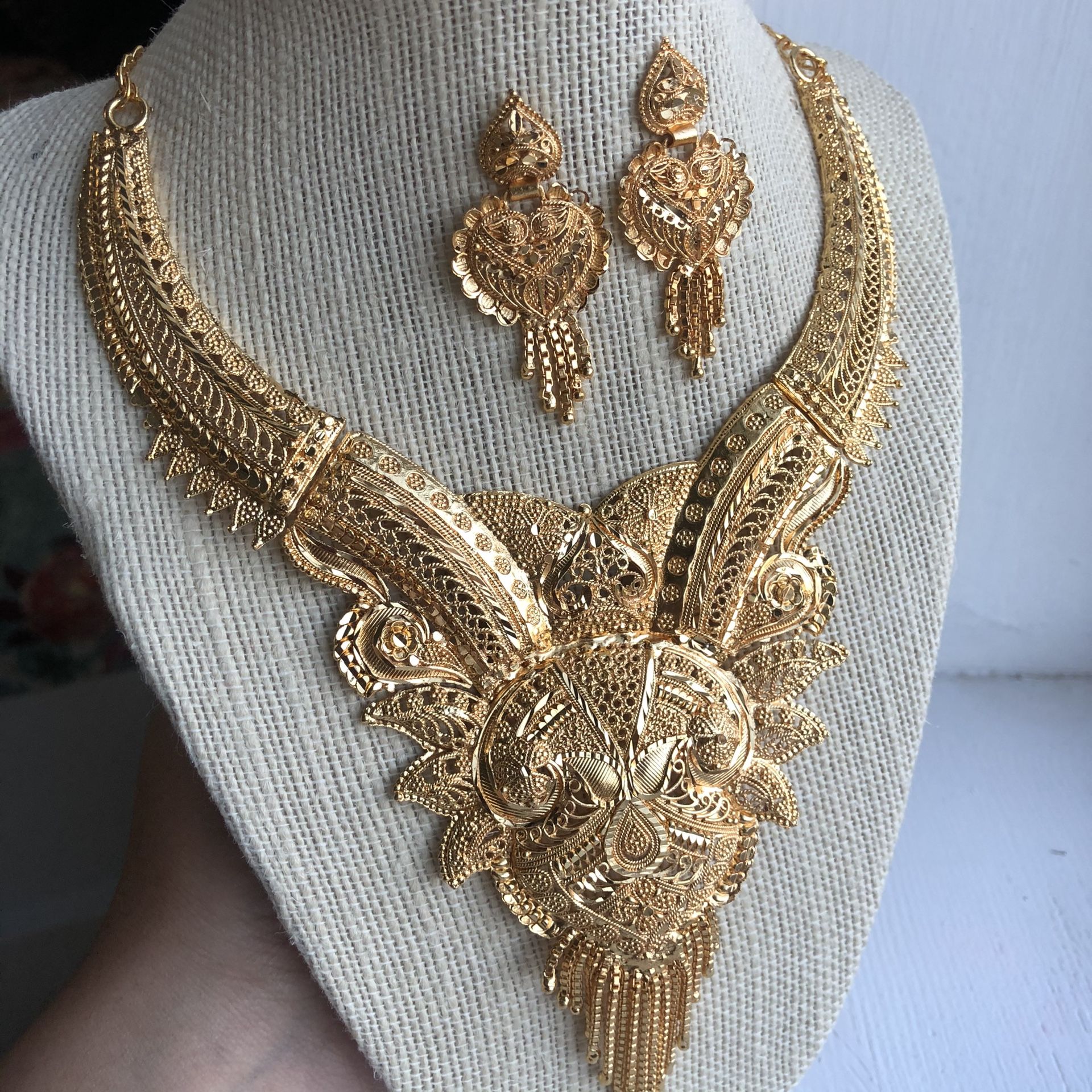 22k Gold Plated Jewelry Set