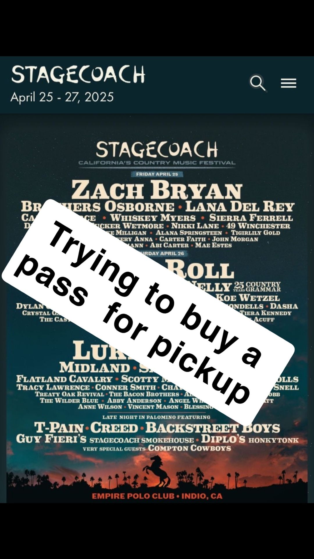 Looking For A Stage Coach Ticket For Pickup Willing To Pay 550