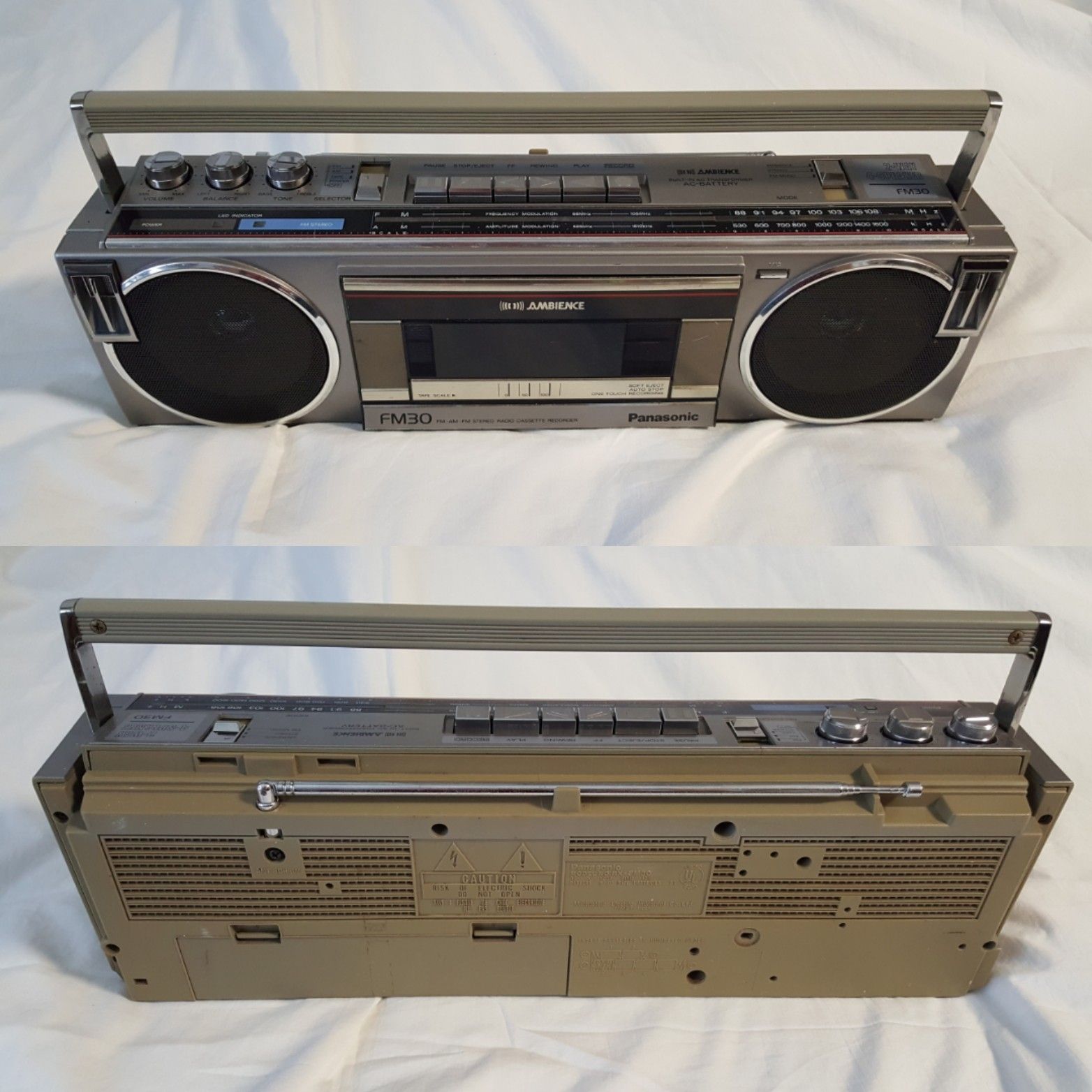 Panasonic fm30 radio with cassette player