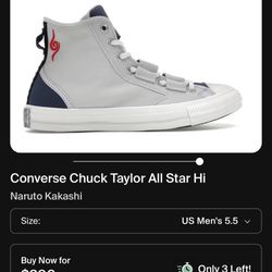Chuck Taylor NARUTO X Kakashi Sz 9