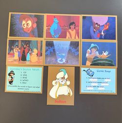 Lot of 9 of the 1993 Skybox Aladdin Disney Cartoon Movie Animation ( each.99¢ )