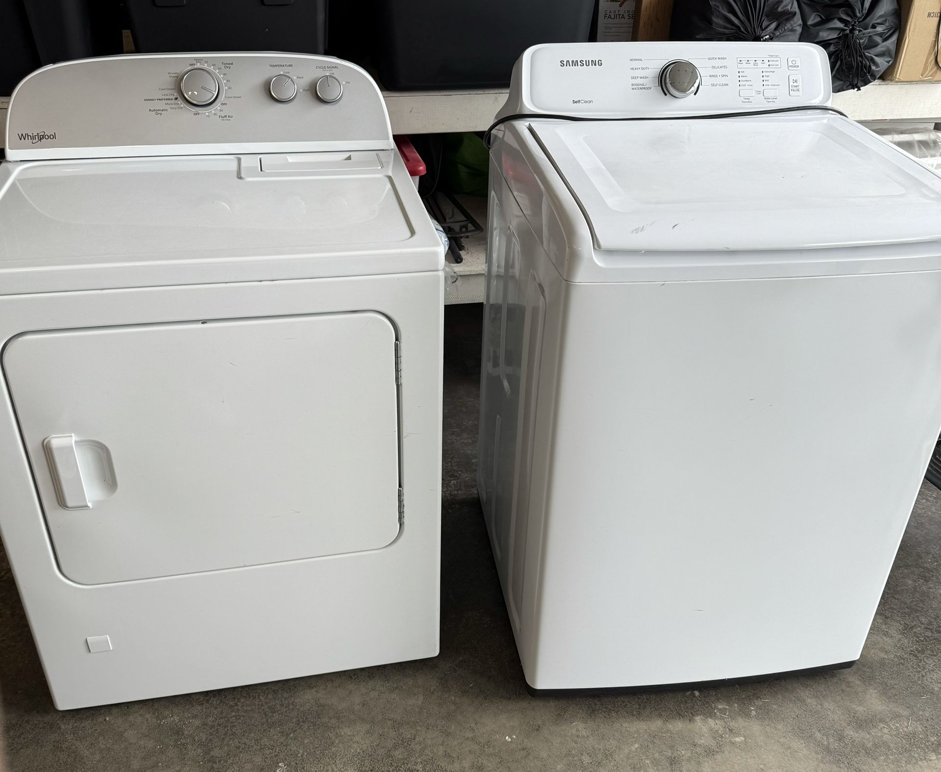 Electric washer and Gas dryer