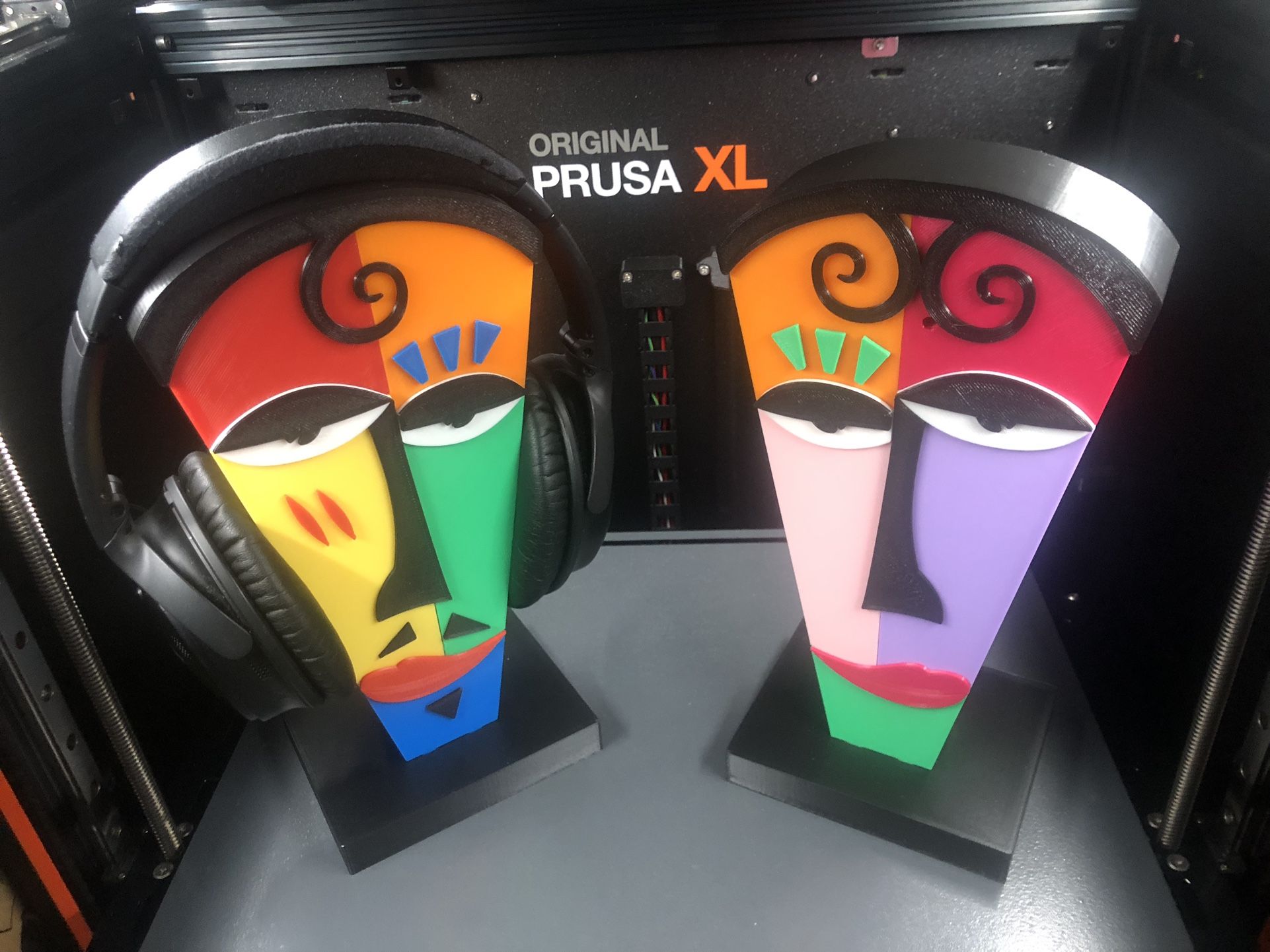 3d Printed Abstract Pablo Picasso Art Headphones Classic Colorful Stands Display I Mona Lisa I Paris | Italian