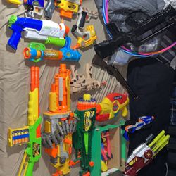 Nerf Guns And Water Guns