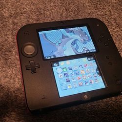 Nintendo 2ds Red Custom Video Game Console Mod-bbed