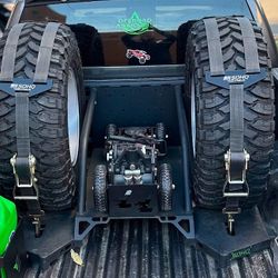 Dual Spare Tire Bed Chase Rack 