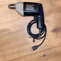 Vintage Black & Decker 3/8" Drill #7190 Corded Variable Speed Electric Drill