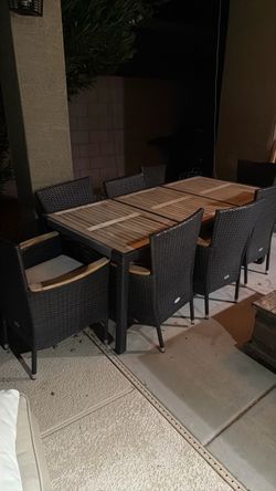 Backyard furniture with cushions$75 for both