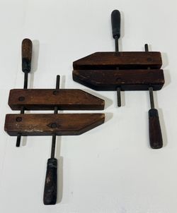 Vintage wood clamp maker's mark belongs to The Sandusky Tool Company based in Sandusky, Ohio