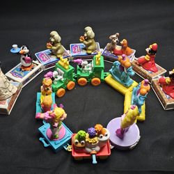 LOT Of 15 Miscellaneous Train Toy Sets Disney, CPK, Snoopy, Barbie, etc.