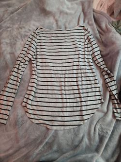 Grey and black striped shirt