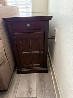 Two matching end tables