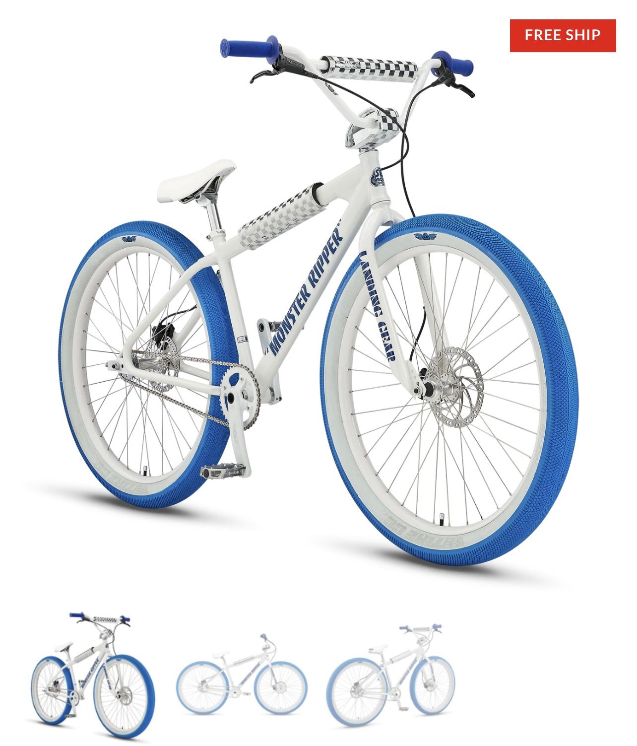 SE Bikes Monster Ripper 29”+ Silver and also have White