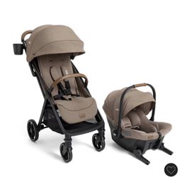 Joie Nutmeg Travel System with Mint Infant Car Seat
