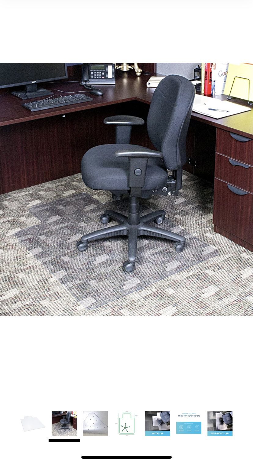 Dimex Low Pile Carpet Office Mat Chair Mat, 36" x 48" 