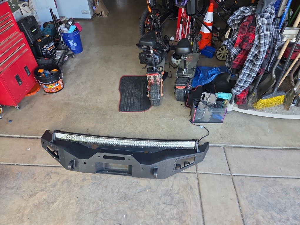 Toyota Tacoma Bumper With 78k Lumens Light Bar