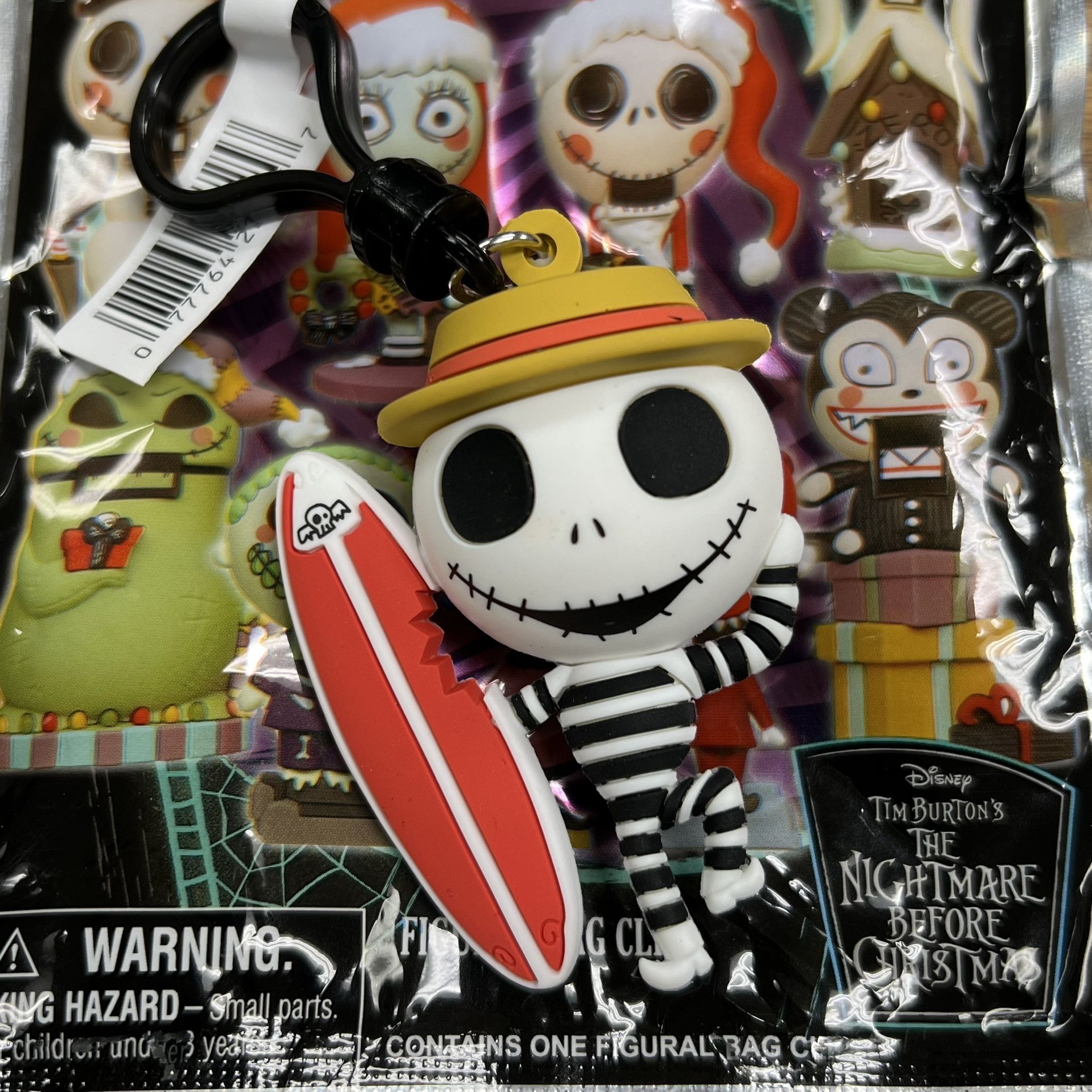 Nightmare Before Christmas 3D Figural Foam Bag Clip NBX Series 9 Mystery 