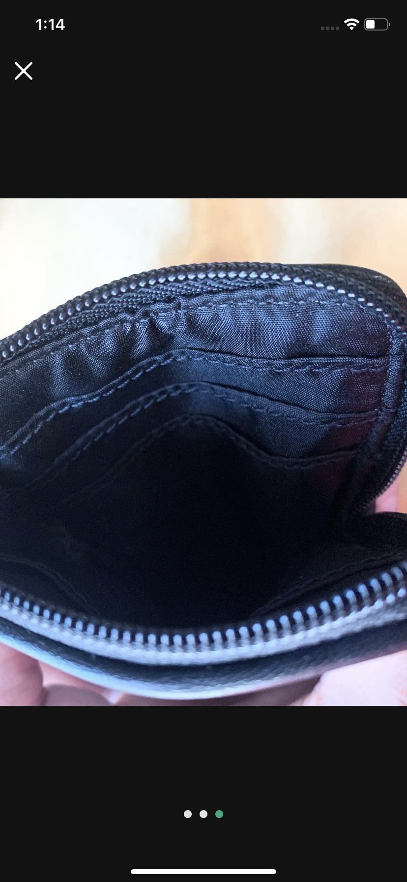 Black Coach Wristlet