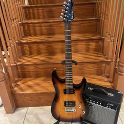 Laguna Electric Guitar W/ Fender Amp