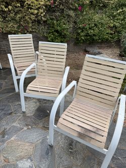 6 Patio dining Chairs