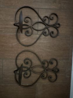 Two Metal Wall Sconce