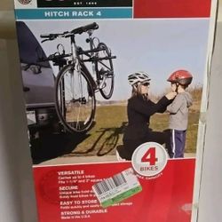Schwinn Bike Hitch Rack Holds 4 Bikes, 35lbs Max Weight Per Bike 