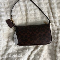 Brown coach shoulder bag